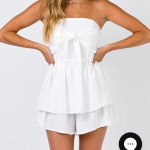 Princess Polly White Romper (US2)